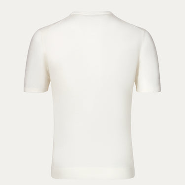 Suéter tipo camiseta de algodón en color blanco cálido