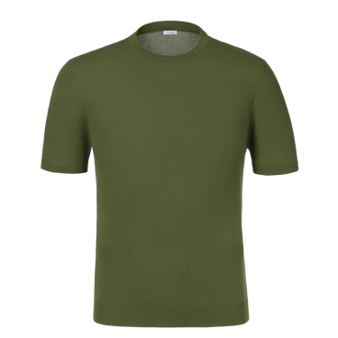 Cotton T-Shirt Sweater in Green