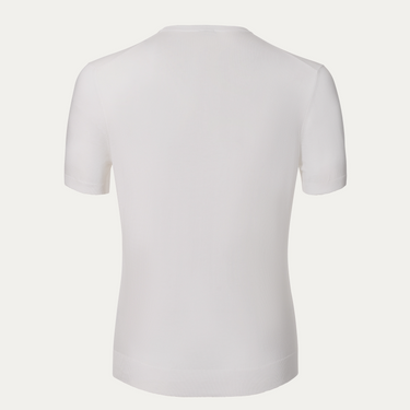 Cotton T-Shirt Sweater in White