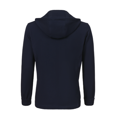 Baumwoll-Sport-Hoodie in Dunkelblau