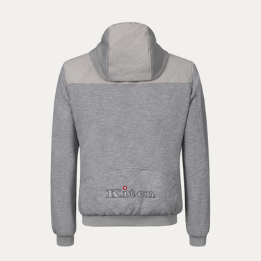 Kiton Outdoor Hooded Jacket in Light Grey - SARTALE