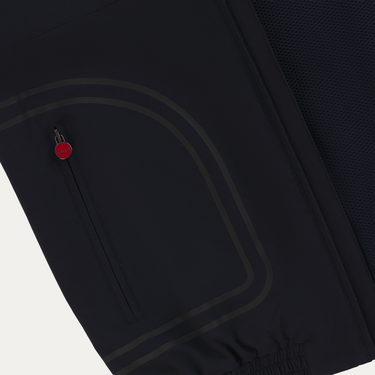 Kiton Hooded Sport Vest in Dark Blue - SARTALE