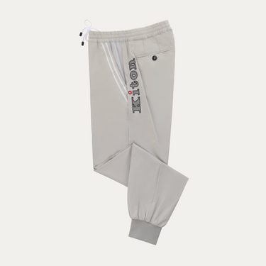 Kiton Drawstring Sport Trousers in Off White - SARTALE
