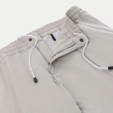 Kiton Drawstring Sport Trousers in Off White - SARTALE