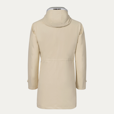 Kiton Padded Hooded Parka in Creme - SARTALE