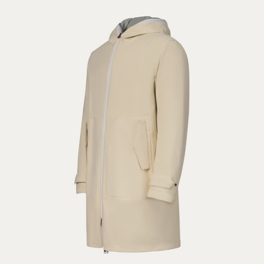 Kiton Padded Hooded Parka in Creme - SARTALE