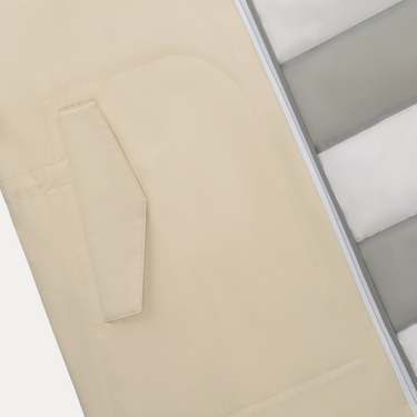 Kiton Padded Hooded Parka in Creme - SARTALE