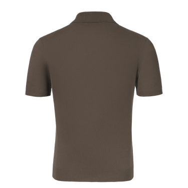 Cotton Polo Shirt in Brown