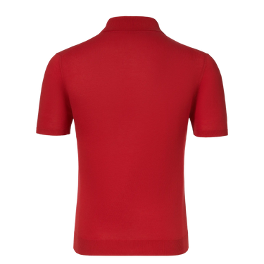 Cotton Polo Shirt in Red