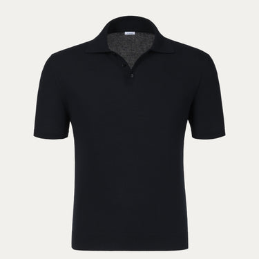 Malo Cotton Polo Shirt in Royal Blue with short sleeves and classic collar, featured in SARTALE's summer SS25 apparel collection.