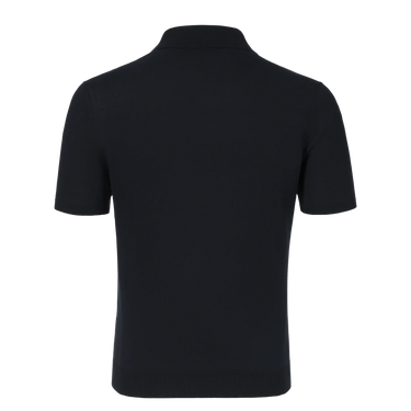 Back view of Malo Polo Shirt in Royal Blue, showcasing minimalist design and premium cotton fabric for summer wear.