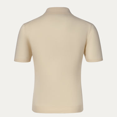 Cotton Polo Shirt in Cream