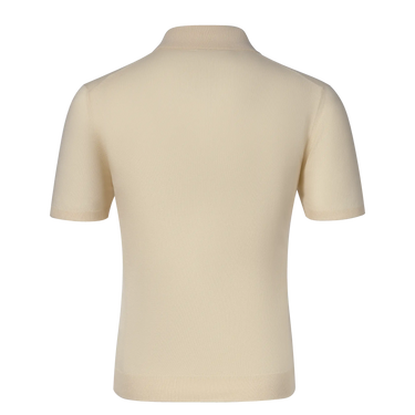 Cotton Polo Shirt in Cream