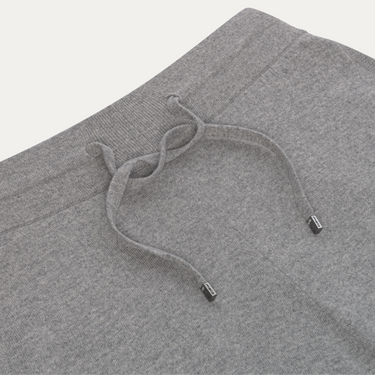 Pantalones de punto en gris jaspeado