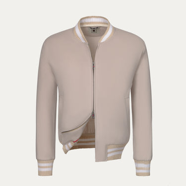Cashmere Bomber in Beige