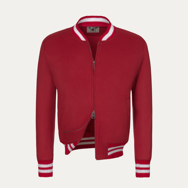Cashmere Bomber in Red