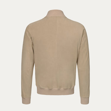 Lambskin Blouson in Light Beige