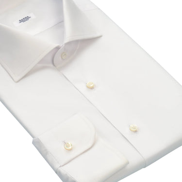 Barba Napoli Classic Cotton Shirt in White - SARTALE