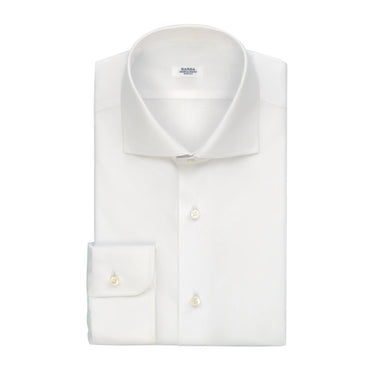 Barba Napoli Classic Cotton Shirt in White - SARTALE