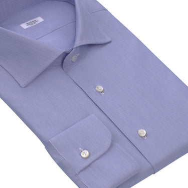Barba Napoli Classic Fine - Striped Cotton Shirt in Blue and White - SARTALE