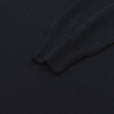 Barba Napoli Crew - Neck Wool Pullover in Navy Blue - SARTALE