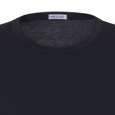Bresciani Cotton Crew - Neck T - Shirt in Blue - SARTALE