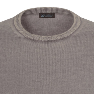 Colombo Crew - Neck Cashmere Pullover in Cool Grey - SARTALE