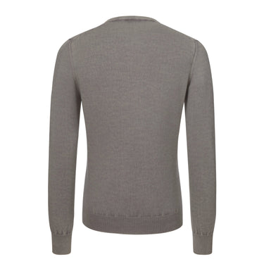 Colombo Crew - Neck Cashmere Pullover in Cool Grey - SARTALE