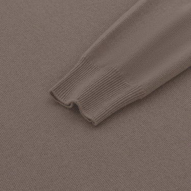 Colombo Crew - Neck Cashmere Pullover in Greige - SARTALE