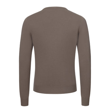 Colombo Crew - Neck Cashmere Pullover in Greige - SARTALE