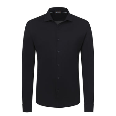 Colombo Silk - Blend Shirt in Night Blue - SARTALE