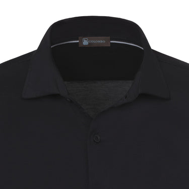 Colombo Silk - Blend Shirt in Night Blue - SARTALE