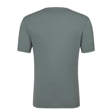 Colombo Silk - Blend T - Shirt Sweater in Sage Green - SARTALE