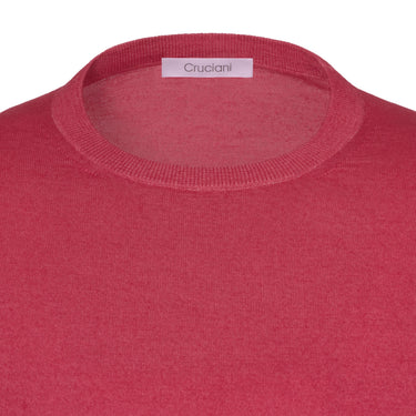 Cruciani Cashmere and Silk Crew - Neck Sweater in Lollipop - SARTALE
