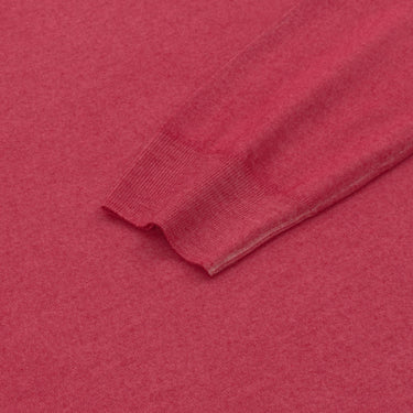 Cruciani Cashmere and Silk Crew - Neck Sweater in Lollipop - SARTALE