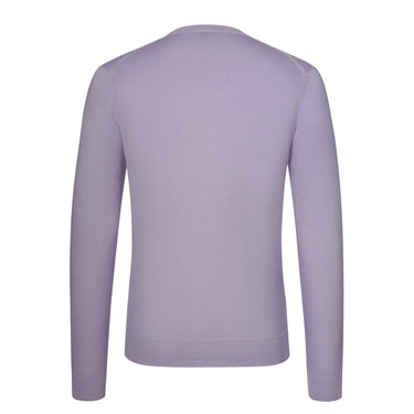 Cruciani Cashmere and Silk Crew - Neck Sweater in Orchid White - SARTALE