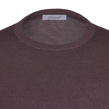Cruciani Cashmere and Silk Crew - Neck Sweater in Piermont Stone Red - SARTALE