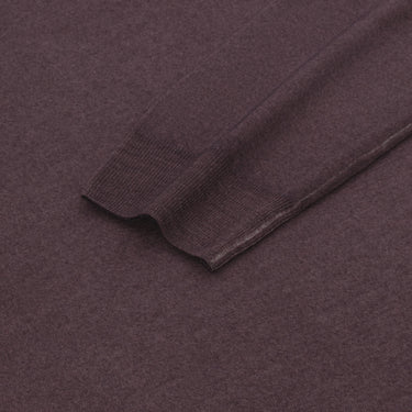 Cruciani Cashmere and Silk Crew - Neck Sweater in Piermont Stone Red - SARTALE