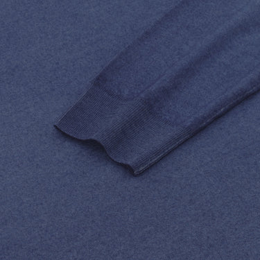 Cruciani Cashmere and Silk Crew - Neck Sweater in Royal Blue - SARTALE