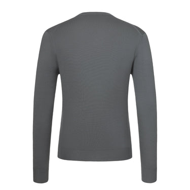 Cruciani Cashmere and Silk Crew - Neck Sweater in Smoke Green - SARTALE
