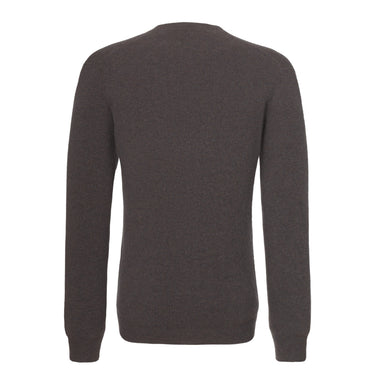 Cruciani Cashmere Cardigan in Melange Tree Bark Brown - SARTALE