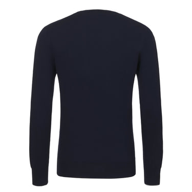 Cruciani Cotton Crew - Neck Sweater in Dark Blue - SARTALE