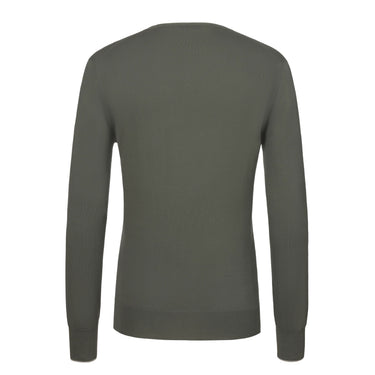 Cruciani Cotton Crew - Neck Sweater in Green - SARTALE
