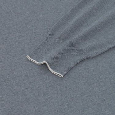 Cruciani Cotton Crew - Neck Sweater in Grey Melange - SARTALE