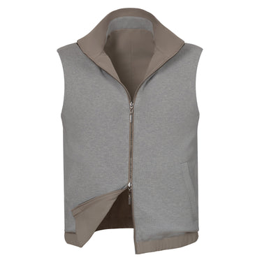 Cruciani Reversible Bodywarmer in Taupe - SARTALE