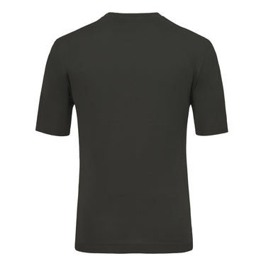 Cruciani Stretch - Cotton T - Shirt in Dark Green - SARTALE