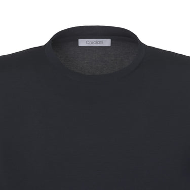 Cruciani Stretch - Cotton T - Shirt in Space Blue - SARTALE