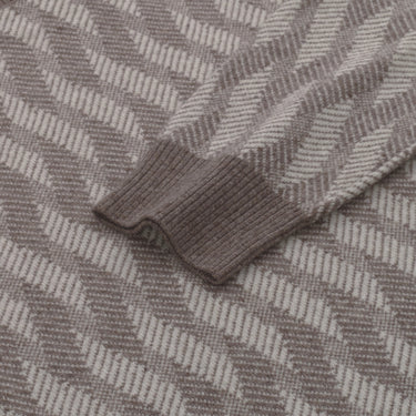 Cruciani Wool and Cashmere Turtleneck Sweater in Oak Brown - SARTALE