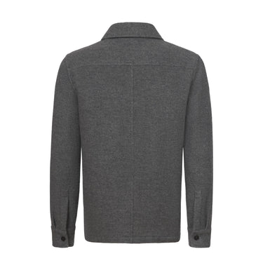 Cruciani Wool - Cashmere Overshirt in Grey Melange - SARTALE