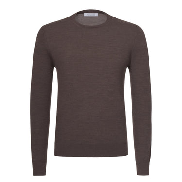 Cruciani Wool Crew - Neck Sweater in Nutria Brown - SARTALE